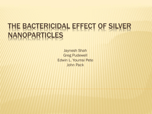 U5: The Bactericidal Effect of Silver Nanoparticles