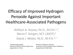 Efficacy of Improved Hydrogen Peroxide Against Important