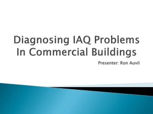 Diagnosing IAQ Problems in Commercial Bldgs