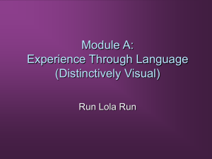 Module A: Experience Through Language (Distinctively Visual)