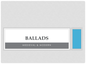 ballads - Mrs. Spence