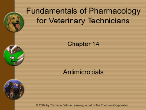 Chapter 14 - Antimicrobials - Delmar