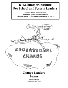 Change Leaders Learn - SIM K-12