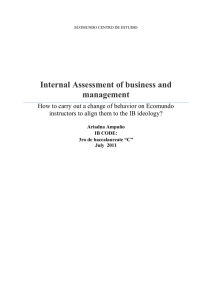 Internal Assessment of business and management