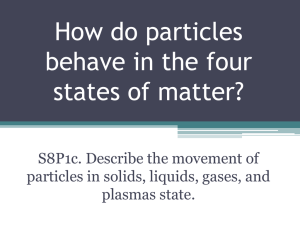 Particle Movement in Four States PowerPoint