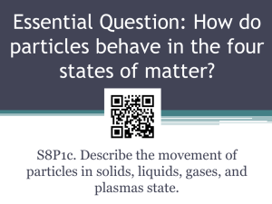 Particle Movement in Four States ppt