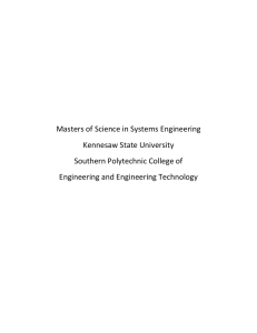 Master of Science in Systems Engineering