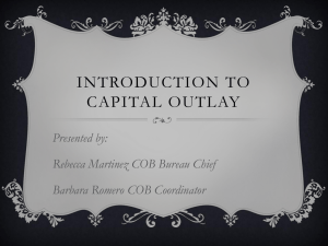 Introduction to Capital Outlay - New Mexico State Agency on Aging