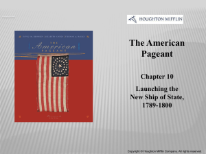 The American Pageant Chapter 10 Launching the