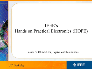 Lesson 3 - UC Berkeley IEEE