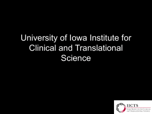 University of Iowa Institute for Clinical