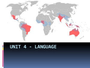 Unit 5 – Language