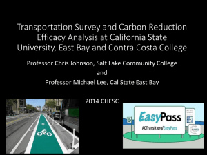 Transportation Survey and Carbon-Reduction Efficacy Analysis at