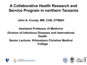 A Collaborative Health Research and Service Program in northern