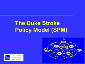 The Duke Stroke Policy Model (SPM)