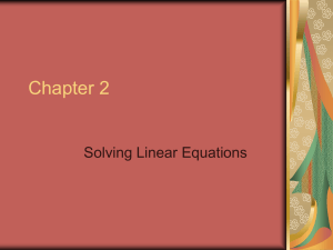 02 Linear Equations