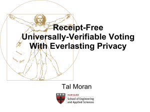 Verifiability & Everlasting Privacy