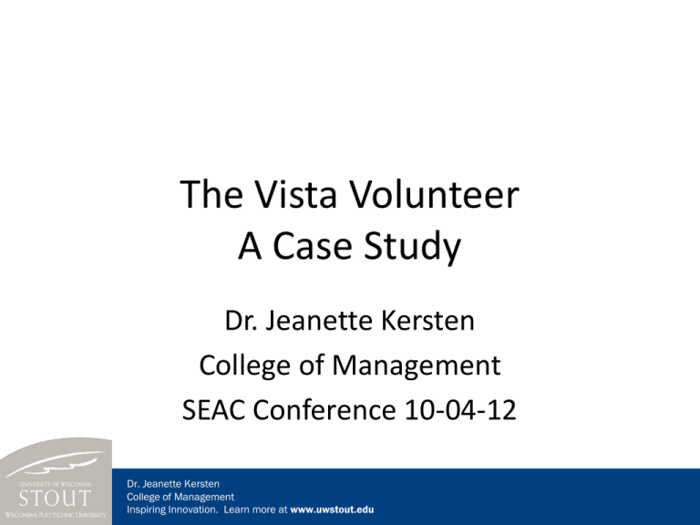 case study on volunteer