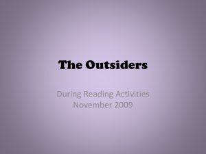 The Outsiders-During Reading