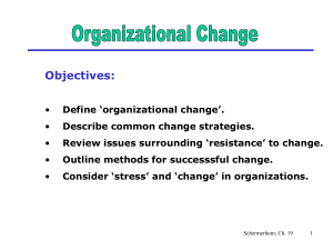 Organizational Chang..
