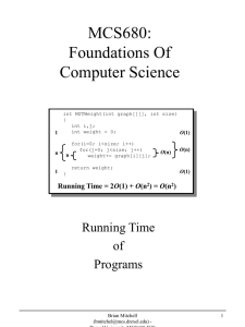 + O(n) - Department of Computer Science