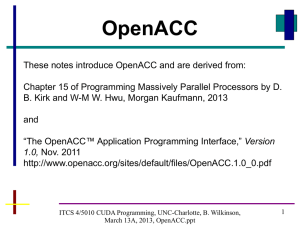 OpenACC - Personal Web Pages