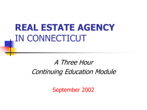 Agency - Center for Real Estate and Urban Economic Studies