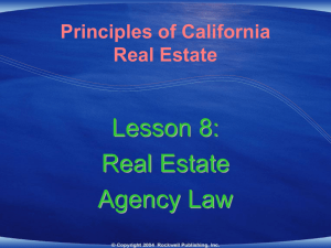 Principles of California Real Estate