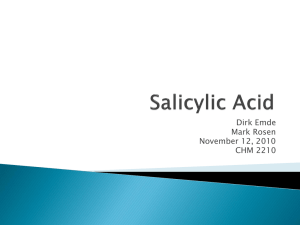 Synthesis of Salicylic Acid