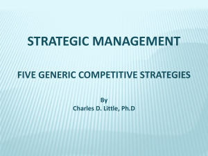 Five Generic Competitive Strategies