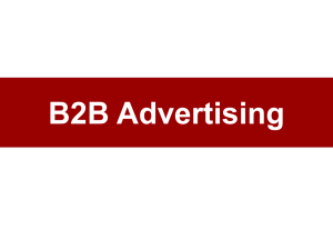B2B Advertising & Sales Promotion