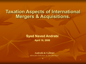 Syed Naved Andrabi - Karachi Tax Bar Association