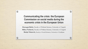 Communicating the crisis: the European Commission on social