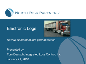 Electronic Logs - North Risk Partners