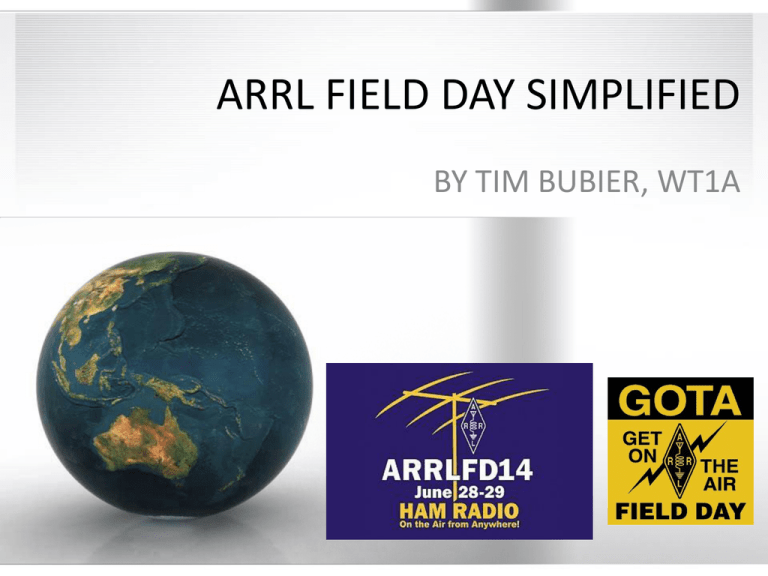 arrl field day simplified Androscoggin Unified EMA