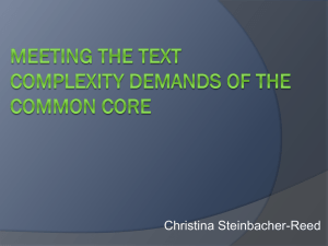 Text Complexity 2.6.13 - IU17CommonCore