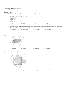 Geometry - Chapter 11 Test