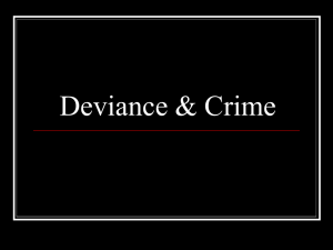 Deviance & Crime