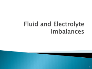 Fluid and Electrolyte