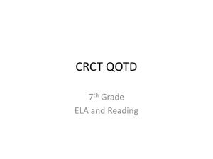 CRCT QOTD - The Official Site - Varsity.com