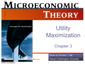 Utility Maximization