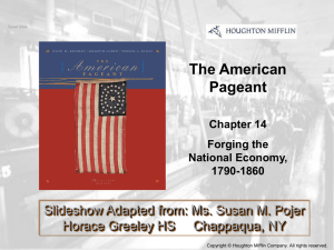 The American Pageant Chapter 14 Forging the