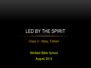 Abba Father - Livonia Online Bible Class Library