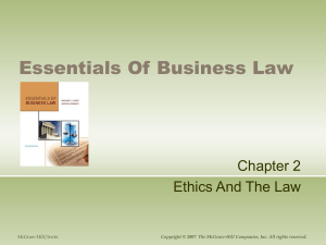 Essentials of Business Law - McGraw Hill Higher Education