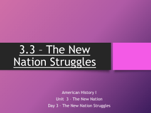 The New Nation - American History 1(1492