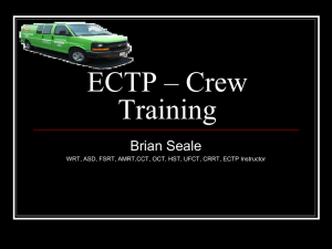 ECTP – Crew Chief - Wilson Trainership
