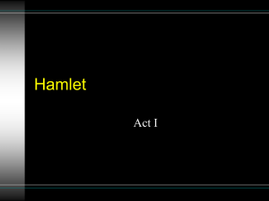 1. Identify Bernardo, Francisco, Marcellus, Horatio, and King Hamlet.