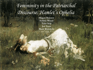 Femininity in the Patriarchal Discourse: Hamlet's Ophelia