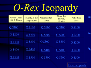 O-Rex Jeopardy