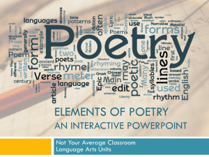 Elements of Poetry Edited